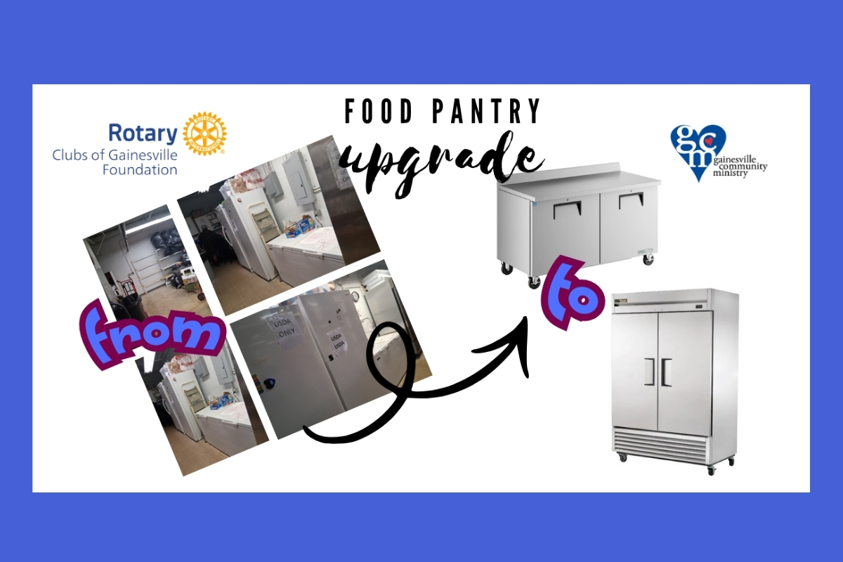 Rotary Clubs to expand cold storage capacity at Gainesville Community Ministry food pantry