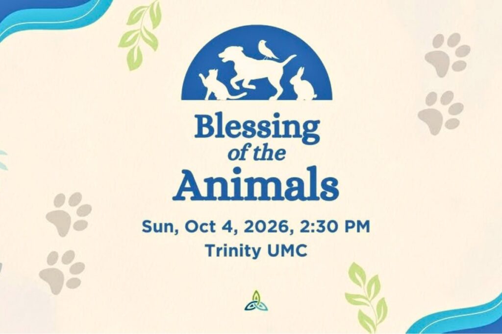 Trinity United Methodist Church will host its annual Blessing of the Animals on Sunday in Gainesville. Courtesy TUMC