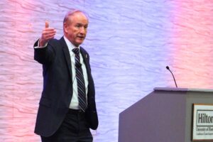 UF president shares update on early tenure, university’s connection to the community 