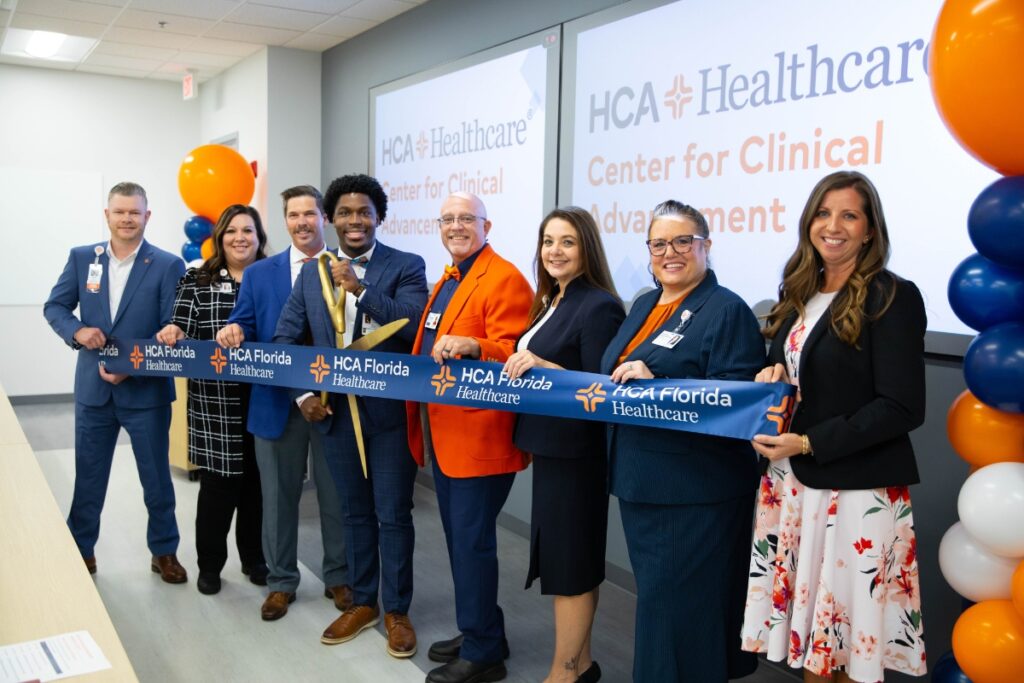 HCA Healthcare opened its new Center for Clinical Advancement in Gainesville on Thursday, Oct. 15, with a ribbon-cutting ceremony. Courtesy HCA Healthcare