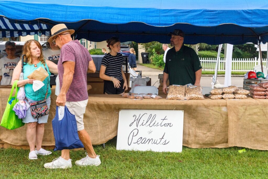 Peanuts from local farms are sold during the annual Central Florida Peanut Festival.