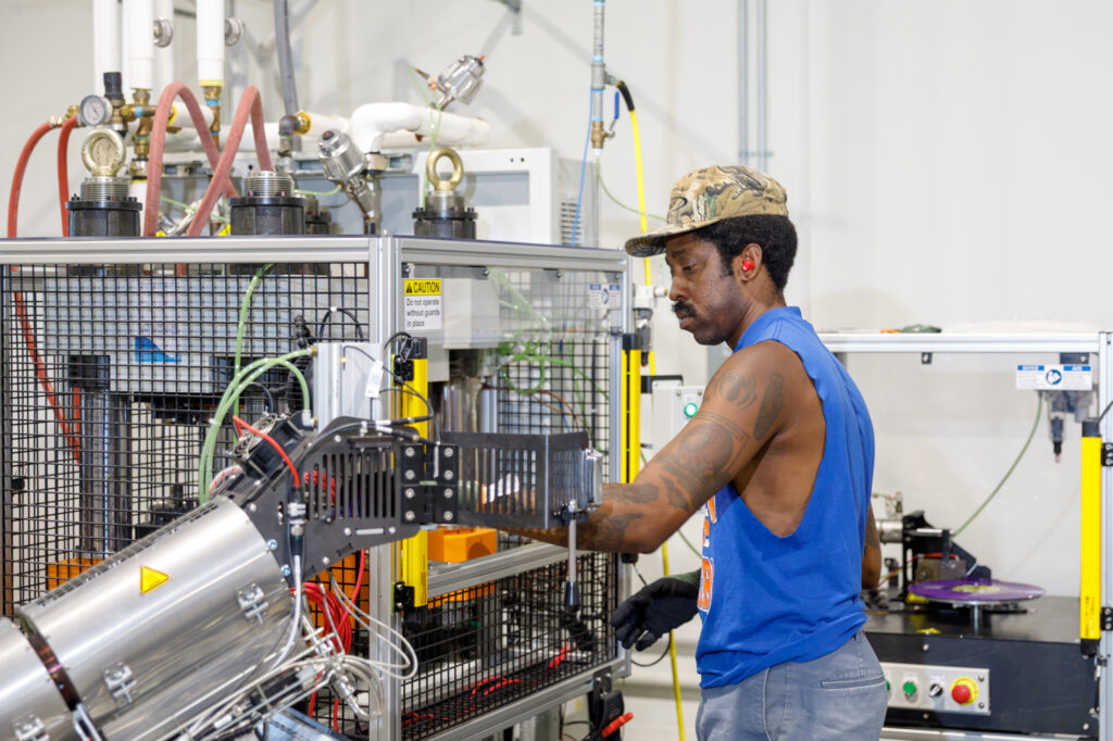 Tech City's 70 businesses range from eateries and a preschool, to vinyl record pressing and medical device engineering. Photo by Walker Smith