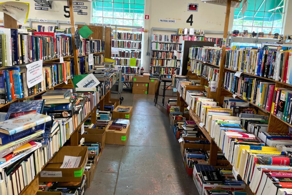 The Friends of the Library Book Sale contains around 60 categories and over 500 subcategories to browse. Photo by Seth Johnson