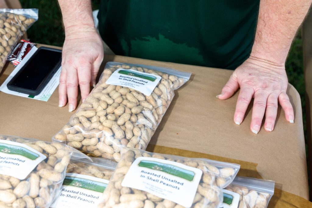 Williston Peanuts are sold Saturday at the 37th annual Central Florida Peanut Festival in Williston on Saturday. Photo by Walker Smith