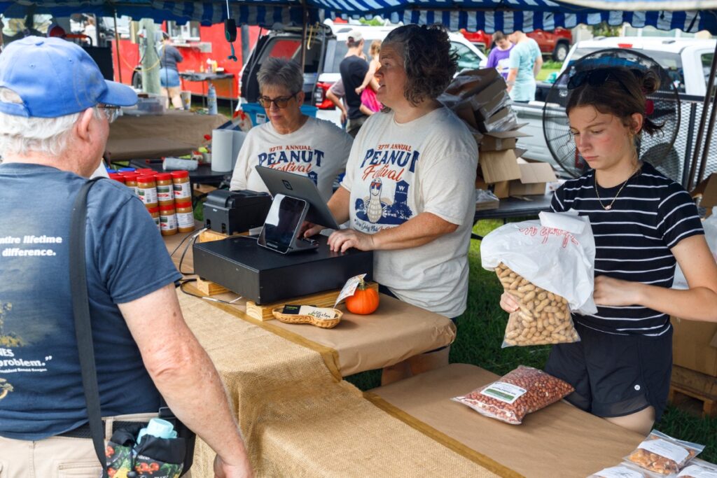 Williston Peanuts are sold by local vendors during the annual Central Florida Peanut Festival in Williston. Photo by Walker Smith